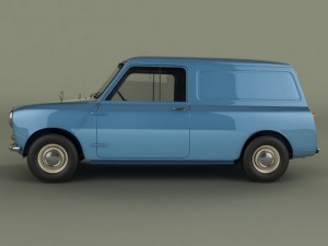 austin mini van 3D Модель