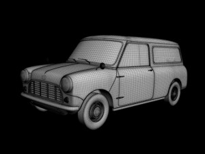 austin mini van 3D Модель