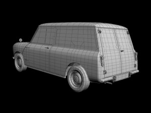 austin mini van 3D Модель