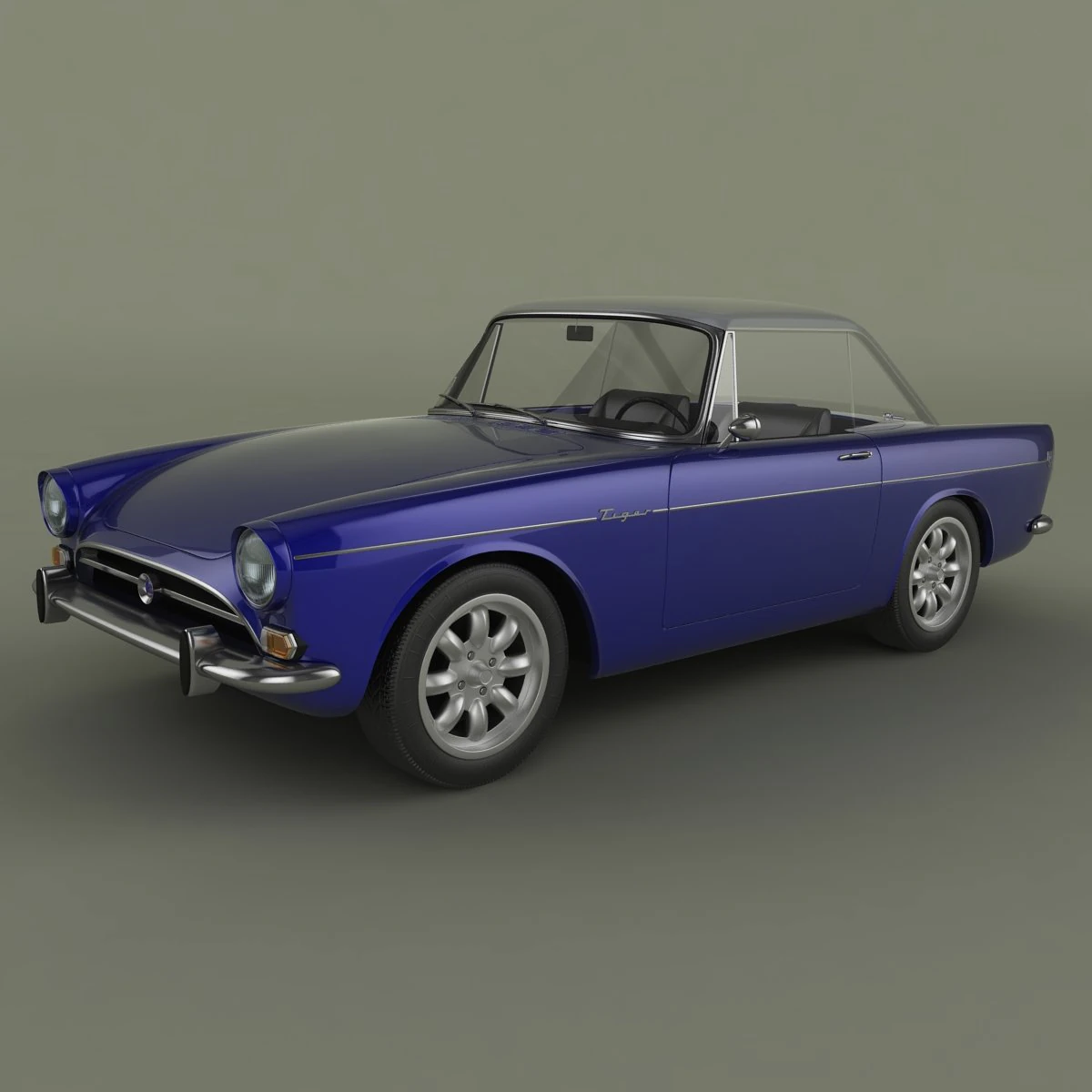 sunbeam tiger 3D Model .c4d .max .obj .3ds .fbx .stl .blend 