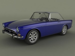 sunbeam tiger 3D मॉडल