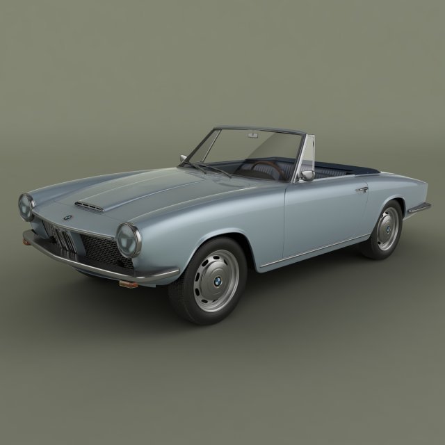 bmw 1600 gt cabriolet Modelo 3D .c4d .max .obj .3ds .fbx .stl .blend 