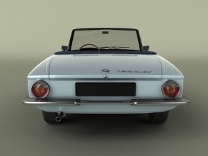 bmw 1600 gt cabriolet Modelo 3D