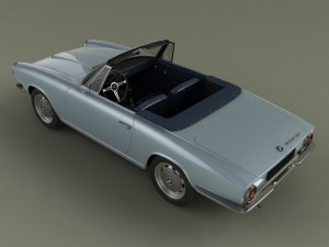 bmw 1600 gt cabriolet Modelo 3D