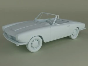 bmw 1600 gt cabriolet 3D Model