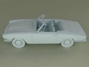 bmw 1600 gt cabriolet Modelo 3D