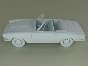 bmw 1600 gt cabriolet 3D Model