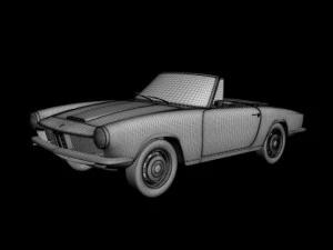 bmw 1600 gt cabriolet 3D Model