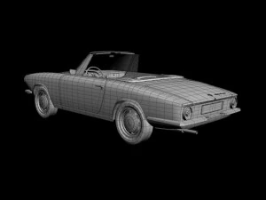 bmw 1600 gt cabriolet 3D Model