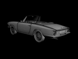 bmw 1600 gt cabriolet 3D Model
