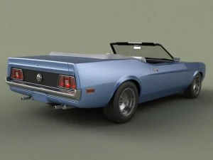 shelby mustang convertible 1971 3D Model
