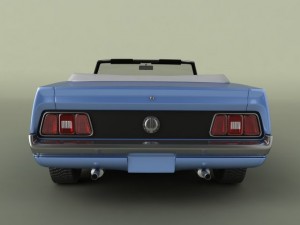 shelby mustang convertible 1971 3D Model