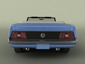 shelby mustang convertible 1971 3D Model