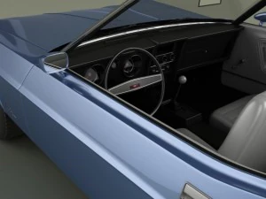 shelby mustang convertible 1971 3D Model