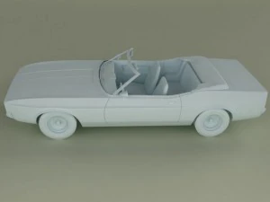 shelby mustang convertible 1971 3D Model
