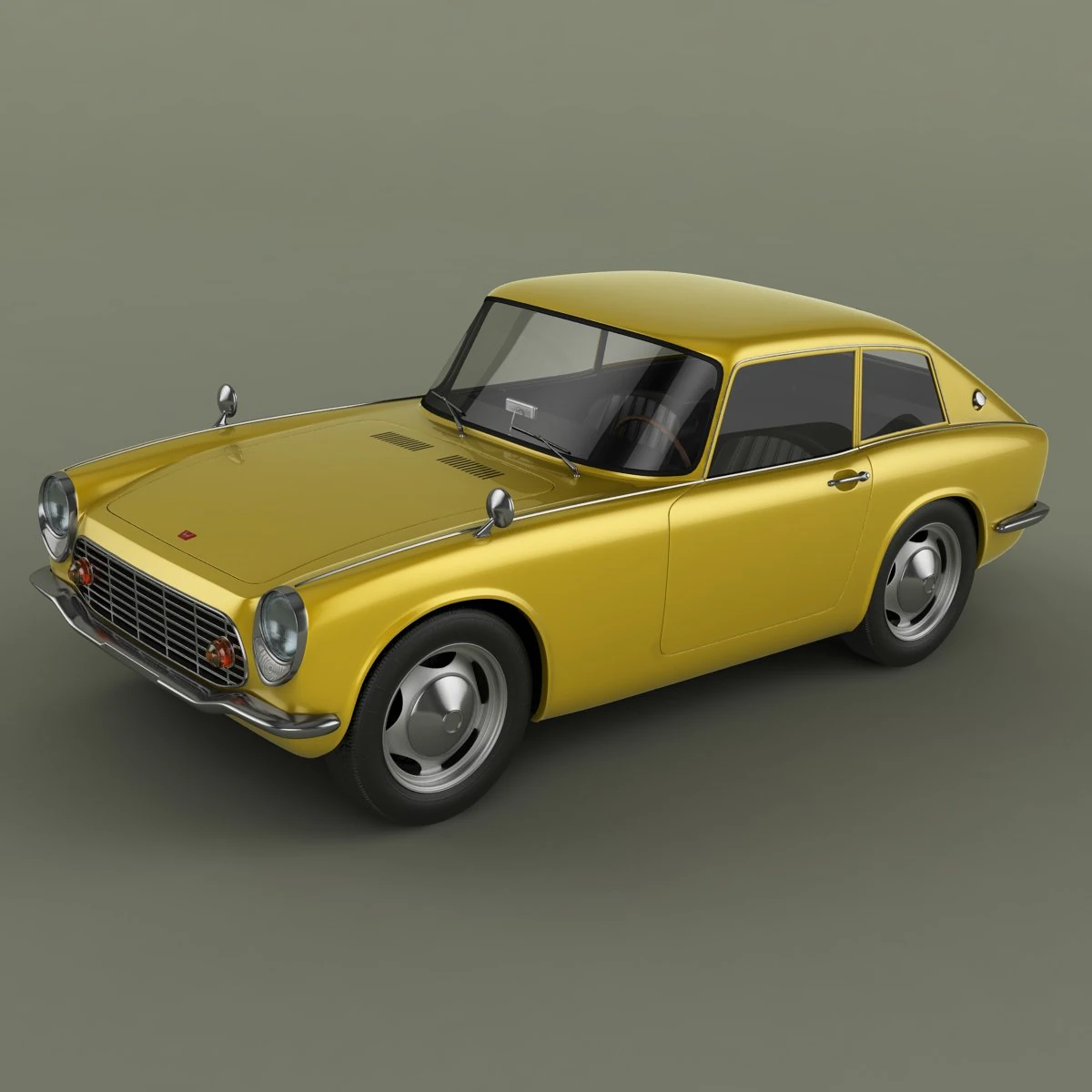 honda s600 coupe 3D Model .c4d .max .obj .3ds .fbx .stl .blend 