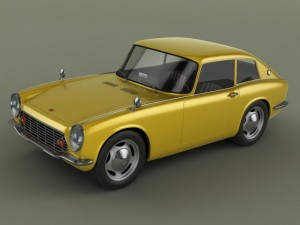honda s600 coupe 3Dモデル
