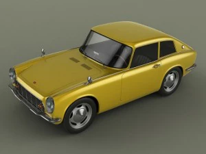 honda s600 coupe 3D Model
