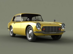 honda s600 coupe 3D Модель