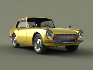 honda s600 coupe 3D Model