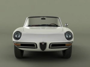 alfa romeo duetto  spider 3D Model
