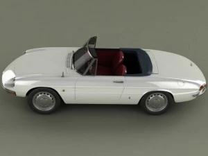 alfa romeo duetto  spider 3D Model
