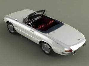 alfa romeo duetto  spider 3D Model