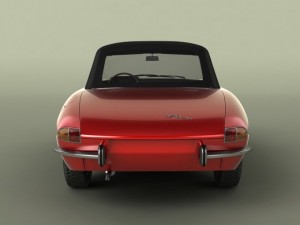 alfa romeo duetto  spider 3D 모델