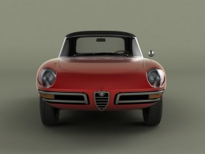 alfa romeo duetto  spider 3D 모델