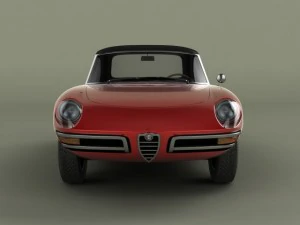 alfa romeo duetto  spider 3D Model