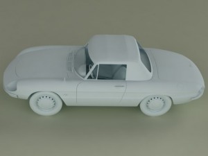 alfa romeo duetto  spider 3D 모델