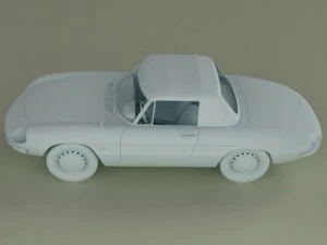 alfa romeo duetto  spider 3D Model