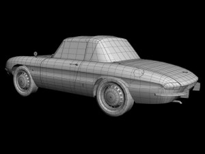 alfa romeo duetto  spider 3D 모델