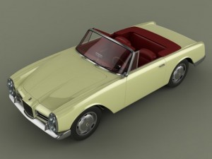 facel vega facel iii cabrio 3D Model
