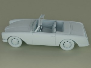 facel vega facel iii cabrio 3D Model