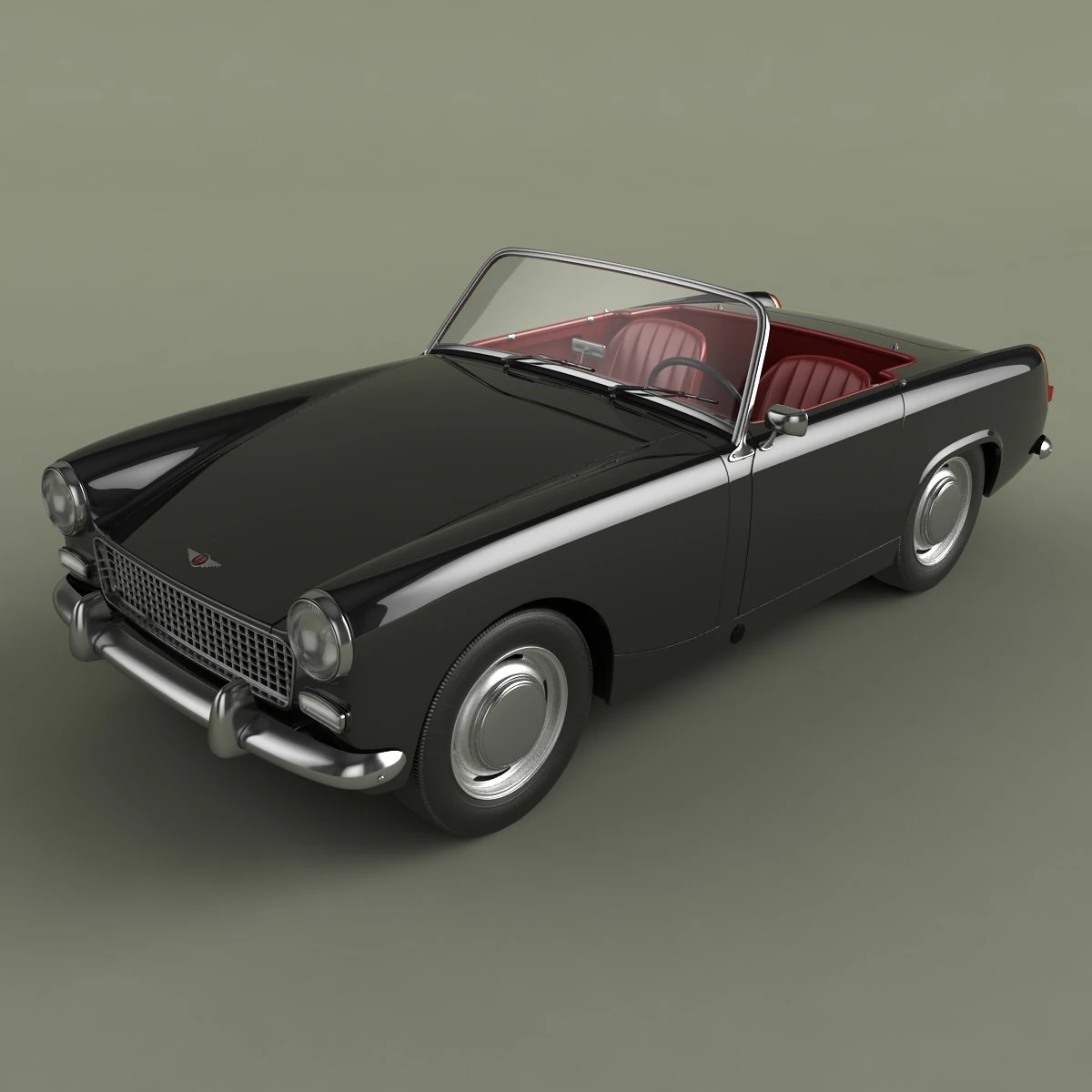 austin healey sprite mkii 3D Model .c4d .max .obj .3ds .fbx .stl .blend 
