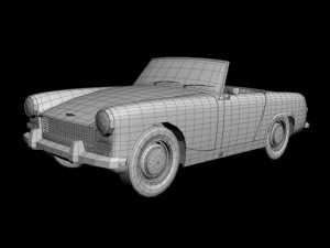 austin healey sprite mkii 3D Модель