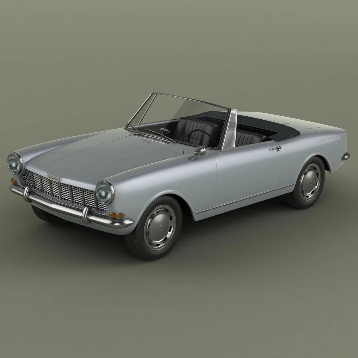 opel kadett frua cabriolet 3D Model .c4d .max .obj .3ds .fbx .stl .blend 