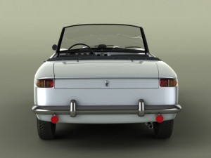 opel kadett frua cabriolet Modelo 3D