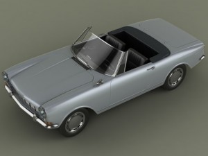 opel kadett frua cabriolet Modelo 3D