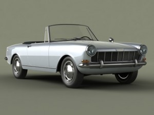 opel kadett frua cabriolet Modelo 3D