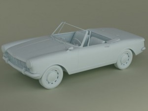opel kadett frua cabriolet Modelo 3D