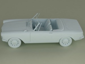 opel kadett frua cabriolet Modelo 3D