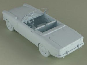 opel kadett frua cabriolet Modelo 3D