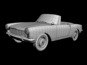 opel kadett frua cabriolet Modelo 3D