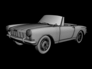 opel kadett frua cabriolet Modelo 3D