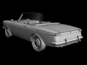 opel kadett frua cabriolet 3D Model