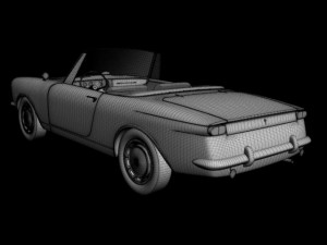 opel kadett frua cabriolet Modelo 3D