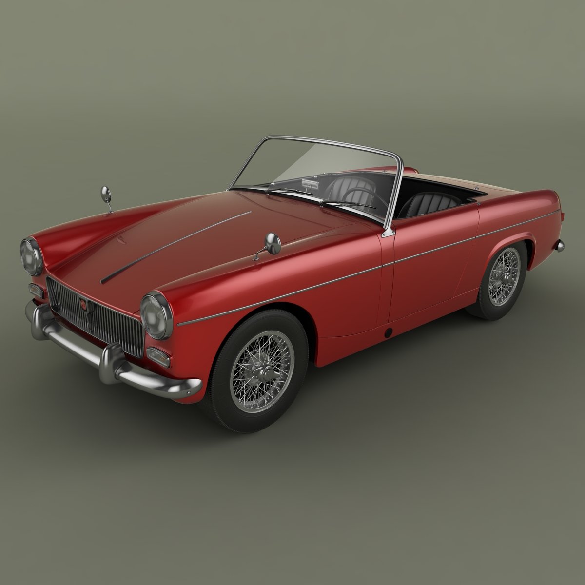 Mg d. MG-midget MK 1. Кабриолет 3d модель. Модели машин 3ds Max. MG midget MK 3.