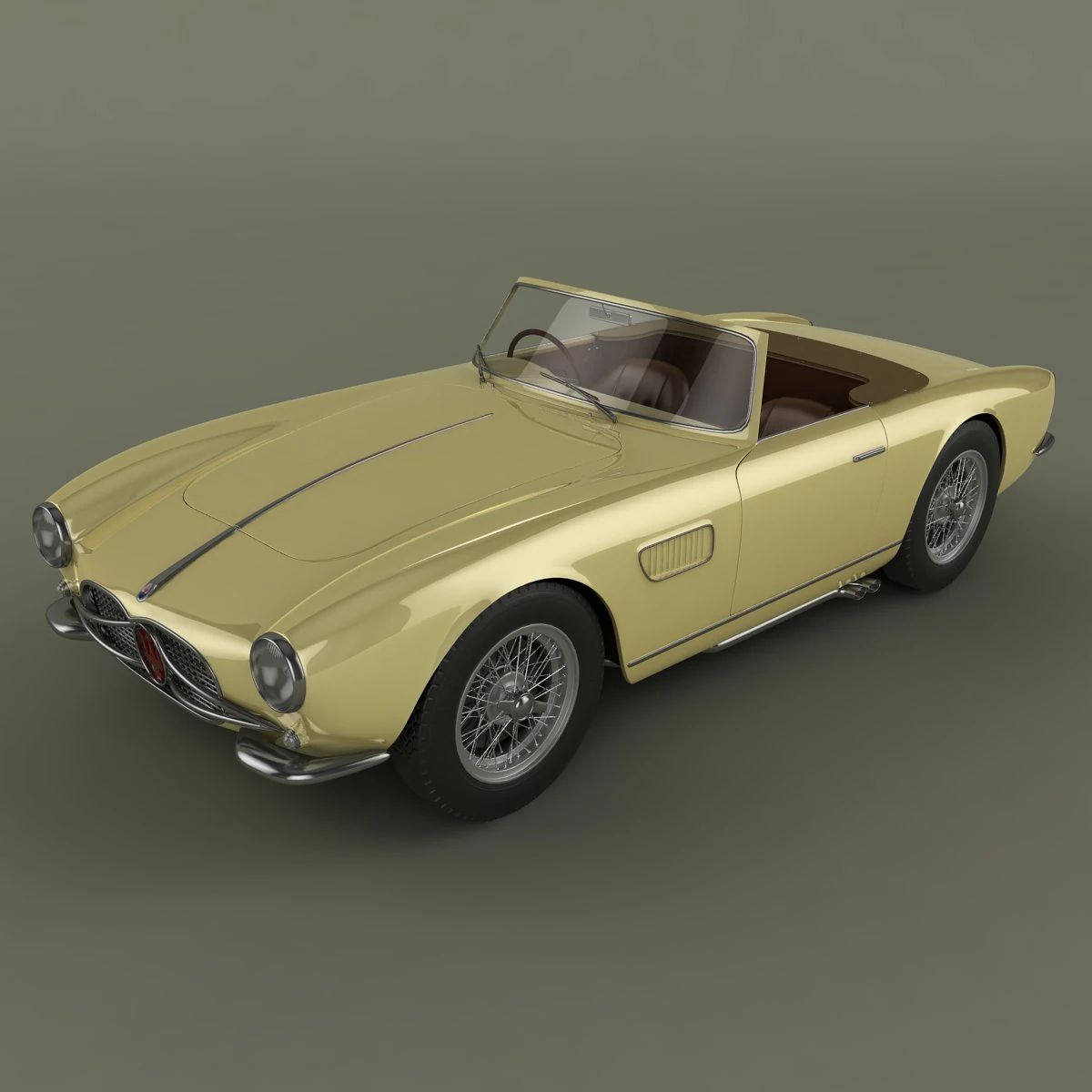 maserati 150 gt spider 3D Model .c4d .max .obj .3ds .fbx .stl .blend